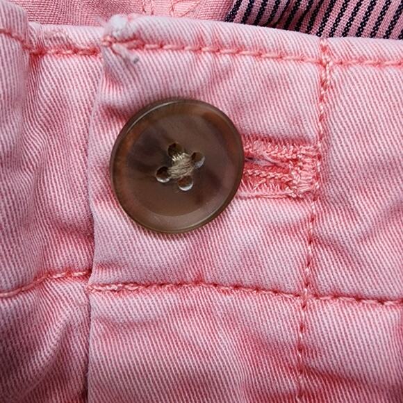 Gap Pants Womens 2 Pink Treat Girlfriend Chino Side Stripe Stretch Casual Preppy - Picture 2 of 13